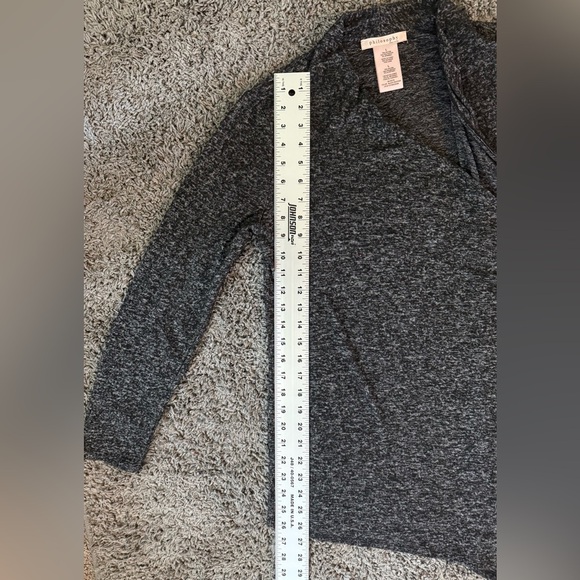 Philosophy Draping Charcoal Grey Open Cardigan for Women, Size L - Picture 6 of 9